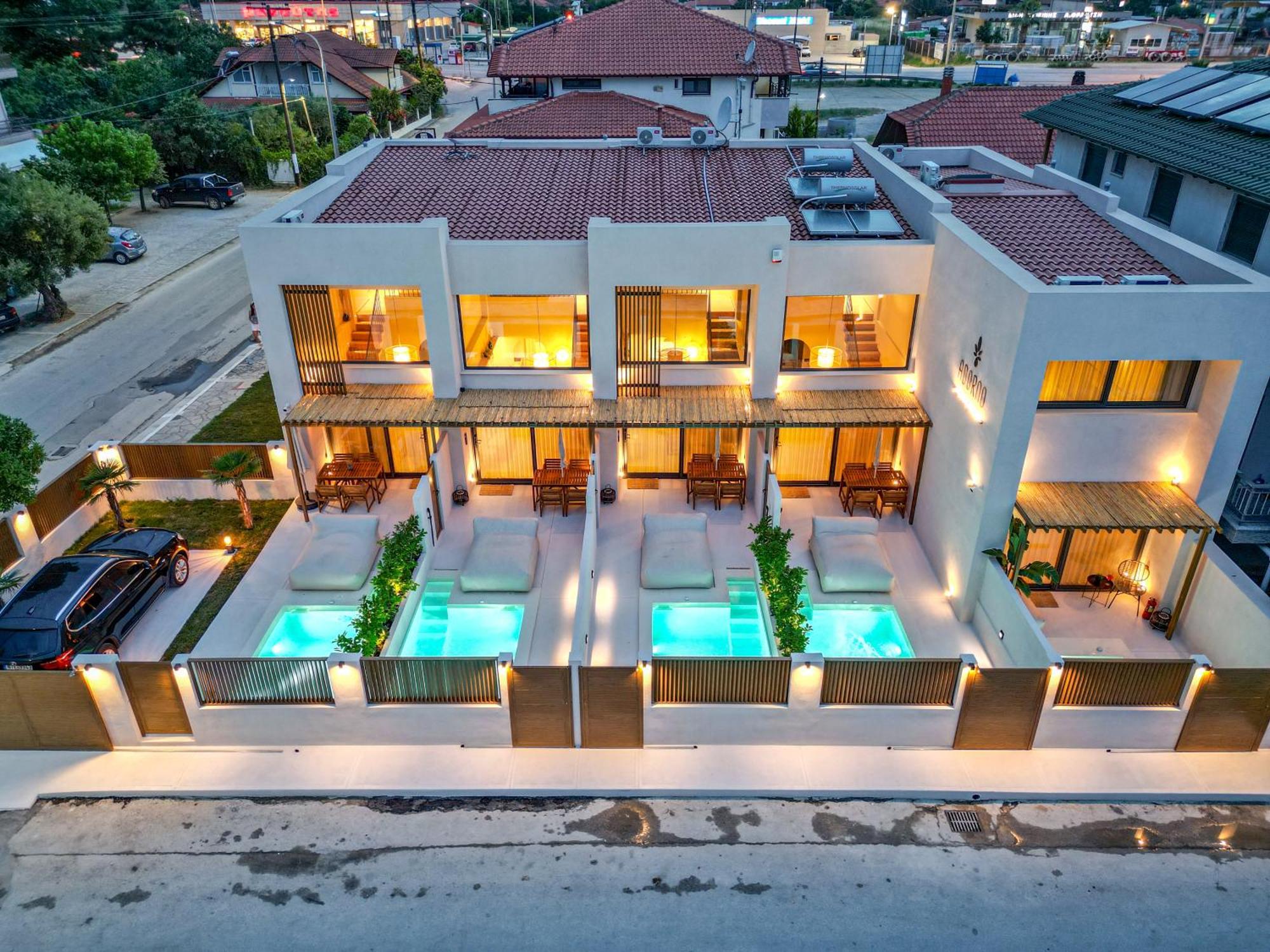 Adorno Private Suites Only Adults & Kids 12 Plus Nea Vrasna Bagian luar foto
